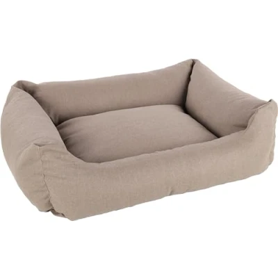 Afbeelding van &quot;Superzachte hondenmand Gemaakt van gerecycleerde materialen Taupe&quot; Taupe / 100cm x 80cm 30cm I Ligvlak 86 67cm