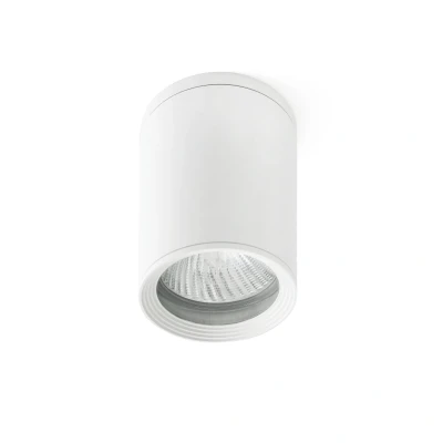 Afbeelding van Faro Lighting Tasa 1 Light Outdoor Opbouw Plafondlamp Wit IP44