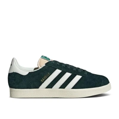 Afbeelding van Adidas Gazelle Indoor Sneaker voor heren, Mineraal Groen Gebroken Wit Crème Wit, 40 2/3 EU