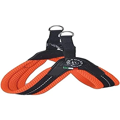 Afbeelding van TRE PONTI Easy Fit Mesh Fix Neon Hondenharnas, maat 2, oranje