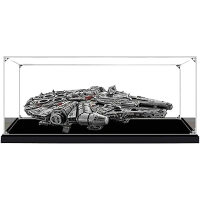 Afbeelding van Acryl Vitrine Compatibel Met Lego 75192 Millennium Falcon Bouwpakket, Bescherming Stofdichte Cadeau Voor Model, Transparante Displaydoos (Alleen Vitrine) A,3mm