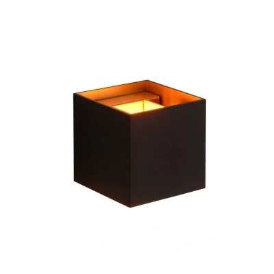 Afbeelding van Lucide XIO Wandlamp LED Dimb. G9 Zwart Square