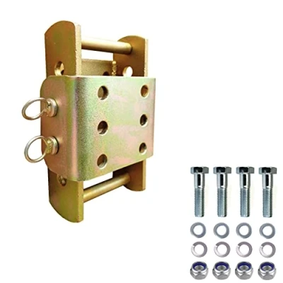 Afbeelding van XIMPLIO Universele in hoogte verstelbare trekhaak aanpassing kogelhoogte met wisselsysteem AHK Bock (voor 2 gaten 90 mm AHK, verzinkt, 3 x 45 mm)