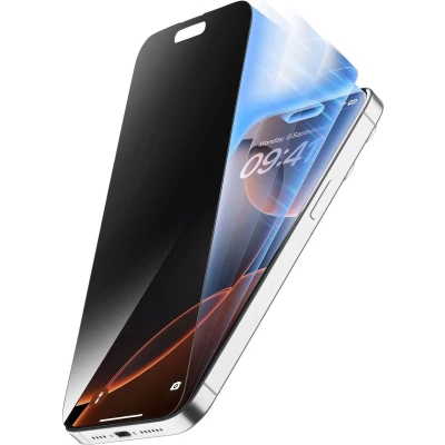 Afbeelding van Cellularline TPSECLIPSEIPH16PRM scherm &amp; rugbeschermer voor mobiele telefoons Privacy schermbeschermer Apple 1 stuk(s)