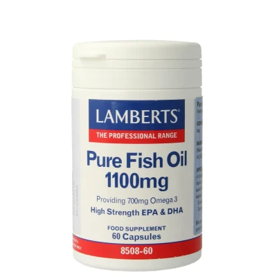 Afbeelding van Lamberts Pure Visolie 1100mg Omega 3, 60 capsules