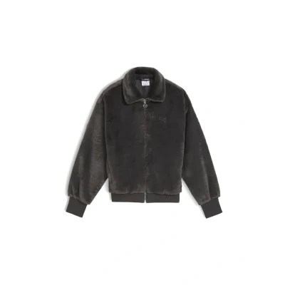 Afbeelding van Wardrobe Essentials zacht fleecejack voor Dames, Grijs, Maat XS PUMA