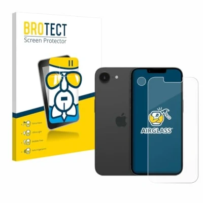 Afbeelding van BROTECT Screenprotector voor Apple iPhone 16e (Voor+Camera) Folie Beschermfolie Beschermglas transparant