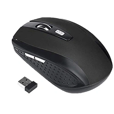Afbeelding van Brussels08 2.4G Ergonomische draadloze muis, draagbare mobiele computer muis optische met USB ontvanger Gaming Mouse 1200dpi 6 knoppen Compatibel Notebook, PC, Laptop, Computer, Black (7500)