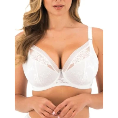 Afbeelding van Fantasie Fusion Lace Underwire Padded Plunge Bra Wit F 80 Dames