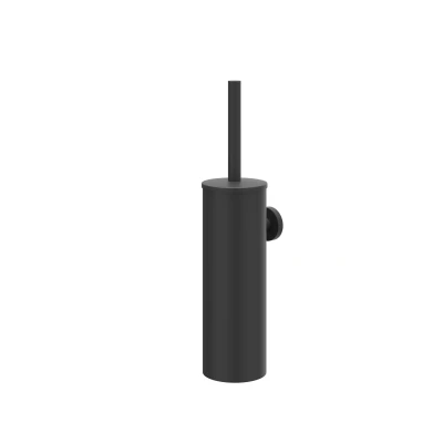 Afbeelding van IVY toiletborstelgarnituur wand Mat Zwart PVD Minimalistisch design