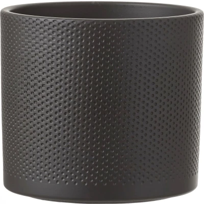 Afbeelding van Mica Decorations Era Bloempot Rond 17x19 cm Donkergrijs