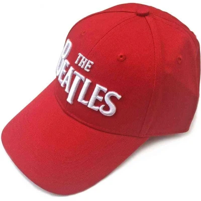 Afbeelding van The Beatles Baseball pet White Drop T Logo Rood