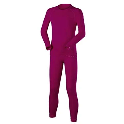 Afbeelding van FALKE Uniseks kind Set van onderlaag Maximum Warm K UW Functioneel material Sneldrogend 1 Stuk, Roze (Berry 8284), 122 128
