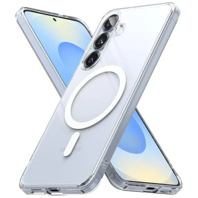 Afbeelding van Ringke Fusion Case Compatibel met Samsung S25 Hoesje Magnetisch Transparant Schokbestendig Beschermend Antikras Hoes voor Galaxy Cover Magnetic Clear