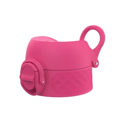 Afbeelding van ION8 Lekvrije Vervangende OneTouch 2.0 Waterfles Deksel, Eenvoudige Bediening met Één Druk, Geschikt voor 350ml, 500ml, 600ml Flessen, Roze, Klein, Ftalaatvrij BPA vrij Plastic