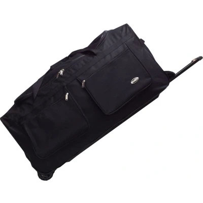 Afbeelding van Castillo Cliff XL Wieltas / Reistas 3 Wielen 80x35x42cm 120 Liter Capaciteit Weekendtas met wieltjes Trolley Tas Zwart
