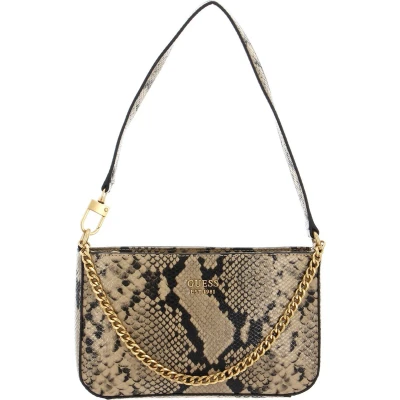Afbeelding van GUESS dames Katey Mini schoudertas met slangenprint