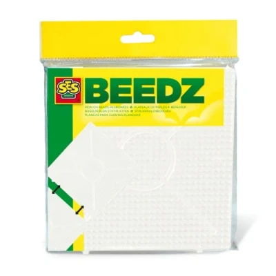 Afbeelding van Ses Creative Beedz Strijkkralen Grondplaten Vierkant 2 Stuks