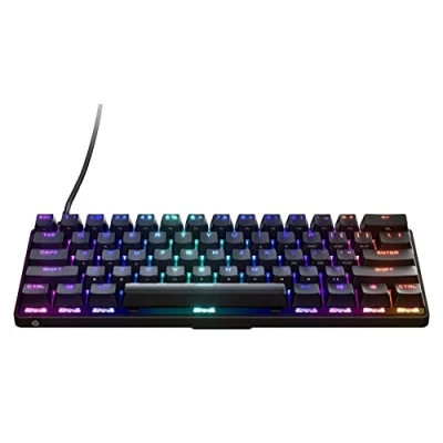 Afbeelding van SteelSeries Apex 9 Mini Mechanical Gaming Keyboard Optische schakelaars 2 puntsactivering Compact Esports 60% structuurfactor Hotswappable Amerikaanse (QWERTY) indeling
