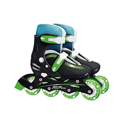 Afbeelding van Stamp inline skates Skids Control hardboot verstelbaar zwart maat 30 33