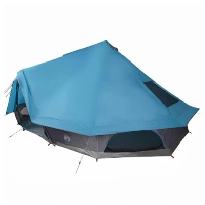 Afbeelding van vidaXL Familietent Tipi Blauw 10 Persoons Waterdicht