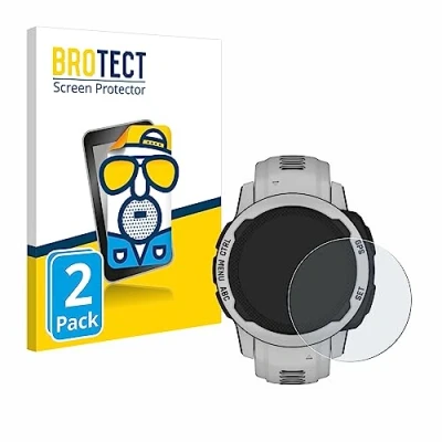 Afbeelding van BROTECT (2 Stuks) Antireflecterende Beschermfolie voor Garmin Instinct 2S Solar (40 mm) Anti Glare Screen Protector, Mat, Ontspiegelend