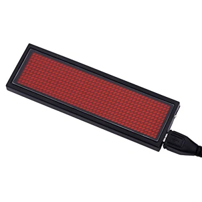 Afbeelding van LED Naamplaat 3.7V RODE Display Board Programmeerbare 240mA USB power