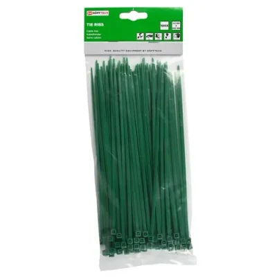 Afbeelding van Hofftech Tie ribs 3.6 x 200 mm / 100 dlg groen