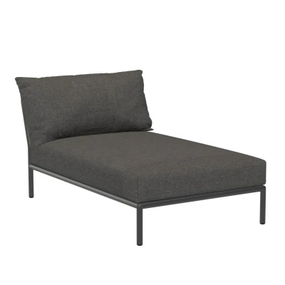 Afbeelding van Loungeset Module Houe Level 2 Chaiselong Dark grey