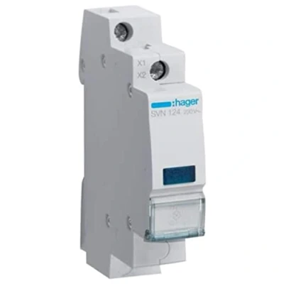 Afbeelding van Hager HAG SVN124 LED indicatielampje Blauw 230VAC, Elektronica benodigdheden + Behuizing,