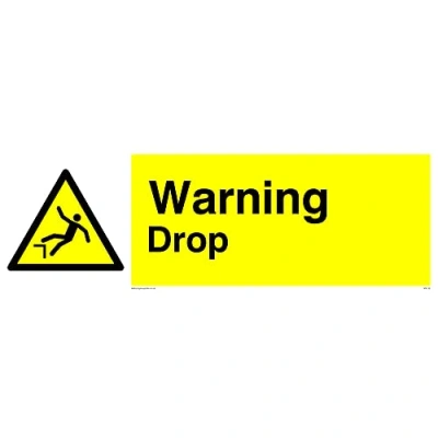 Pack van vijf Waarschuwing Drop Sign 300x100mm L31 kopen? Vergelijk bij ...