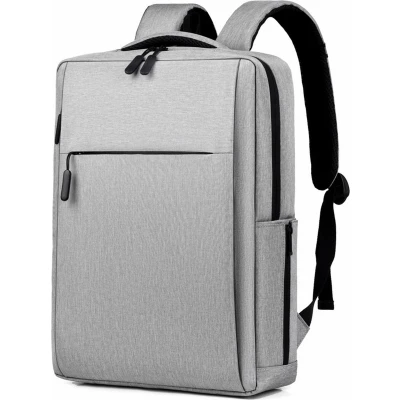 Afbeelding van Case2go Rugzak 15.6 Inch Rugtas Met Verstelbare Schouderbanden Extra vakken Waterafstotend Grijs