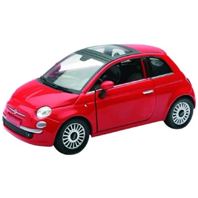 Afbeelding van NewRay 71016 Fiat 500 1:24 Schaal Diecast Rood