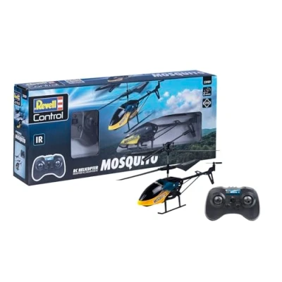 Afbeelding van Revell Control, RC helicopter mosquito, 2 kanaals IR afstandsbediening, gyro stabilisatie, led voorverlichting, reserverrotoren inbegrepen, LiPo accu en oplader, lengte 21 cm, vanaf 8 jaar