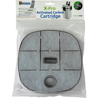 Afbeelding van Superfish X Pro Aquarium Buitenfilter 2000 Carbon Cartridge Filtermateriaal Wit Grijs