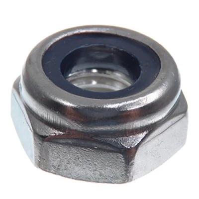 Afbeelding van SECCARO borgmoer M10, roestvrij staal V2A VA A2, DIN 985 / ISO 10511, zeskant, 20 stuks