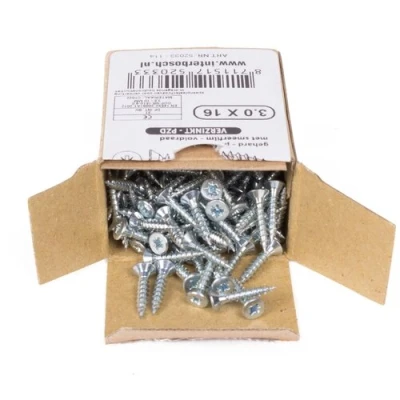 Afbeelding van Benson Verzinkte Spaanplaatschroeven 3.0 x 16 mm Pozidrive 200 stuks