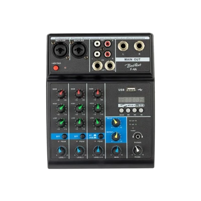 Afbeelding van Boston F 4A 4 Kanaals Live Mixer met EFX+ BlueTooth