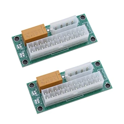 Afbeelding van the Lord of Tools 2 STKS Dual PSU Meerdere Voeding Adapter Add2PSU Synchrone Power Board ATX 24pin naar Molex 4Pin Connector