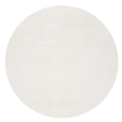 Afbeelding van Mia&#039;s Teppiche Olivia tapijt woonkamer crème 120x120 cm rond modern zacht effen pluizig laagpolig (19 mm) antislip wasbaar tot 30 graden, 100% polyester, 15