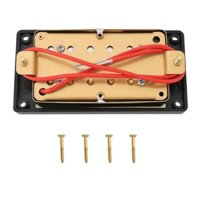 Afbeelding van OTOTEC 52mm Bridge Gitaren Humbucker Double Coil Pickups Gold Elektrische Gitaar Pickup Compatibel met LP Stijl Gibson Les Paul Schroeven