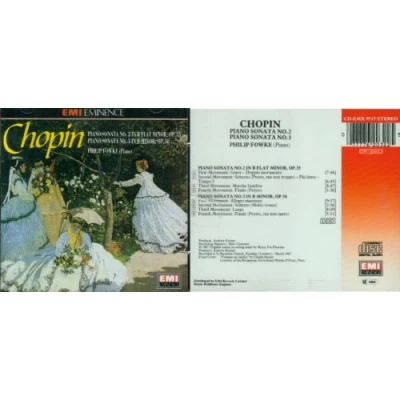 Afbeelding van Piano Sonatas no. 2 and 3 Frederic Chopin Philip Fowke