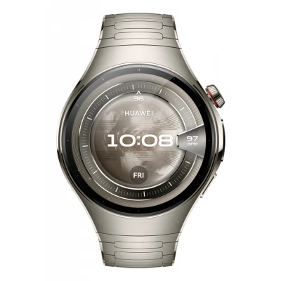 Afbeelding van HUAWEI Watch 5 46mm Zilver Multi sensing X tap technologie Gezondheidsoverzicht in 1 tik Titanium van luchtvaartkwaliteit eSIM Mobiel Ultra lange batterijduur modus Compatibel met iOS &amp; Android