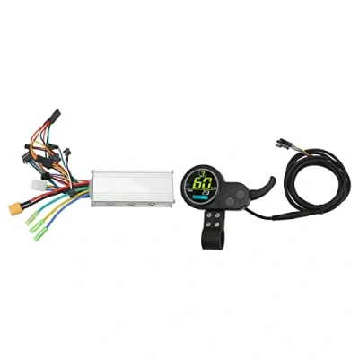 Afbeelding van Keenso elektrische scootercontrollerkit, E bike 24V 36V / 48V 250W 350W waterdichte controller met LCD display voor fiets, scooter (24V/36V 250W/350W)