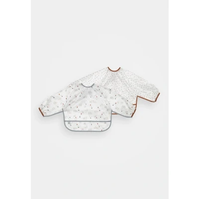 Afbeelding van Lässig LONG Sleeve BIB TINY Farmer Sheep 2 PACK Slabbetje voor kinderen, Maat: One Size, White