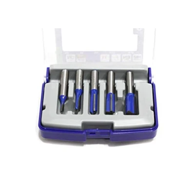 Afbeelding van Tivoly XT606470001 freesstiften voor bovenfrees, recht, grijs, 5 delige set