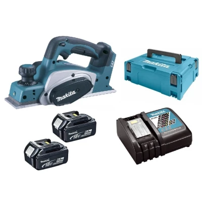 Afbeelding van Makita DKP180RTJ 18V Li ion accu schaafmachine set (2x 5.0Ah) in Mbox