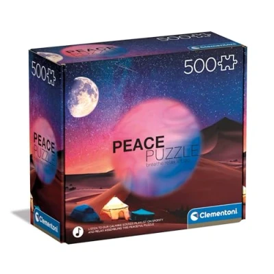 Afbeelding van Clementoni Puzzel Peace Starry Night Dream 500 Stukjes Voor Volwassenen 14 99 Jaar, Gemaakt In Italië 35527