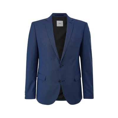 Afbeelding van s.Oliver BLACK LABEL Herenjas, Blue Dots., 44