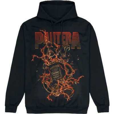 Afbeelding van Pantera Whiskey Snake Trui met capuchon zwart M Katoen Band merch, Bands